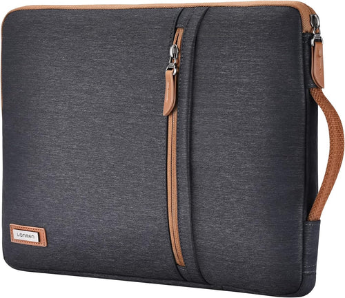 14 Inch Laptop Sleeve 360-Degree Protection & Water-Resistant with Retractable Handle, Laptop Bag for 14" Laptops (Lenovo/Acer/Asus/Dell/Hp), Macbook Pro 14, Black